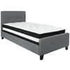 Flash Furniture Platform Bed Set, Tribeca, Twin, Dark Gray HG-BM-29-GG
